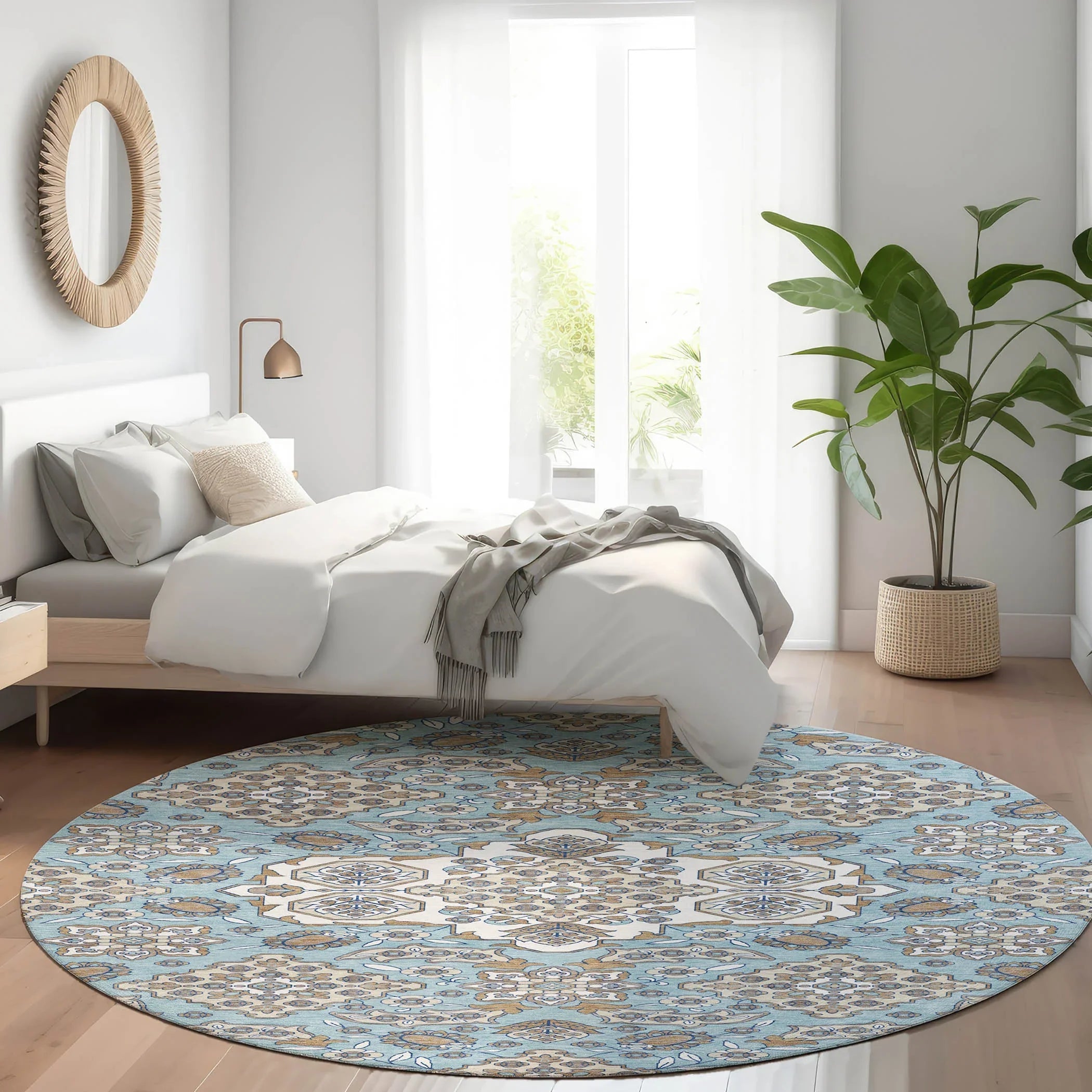 Addison Rugs Taelira Sky Washable Indoor-Outdoor Rug