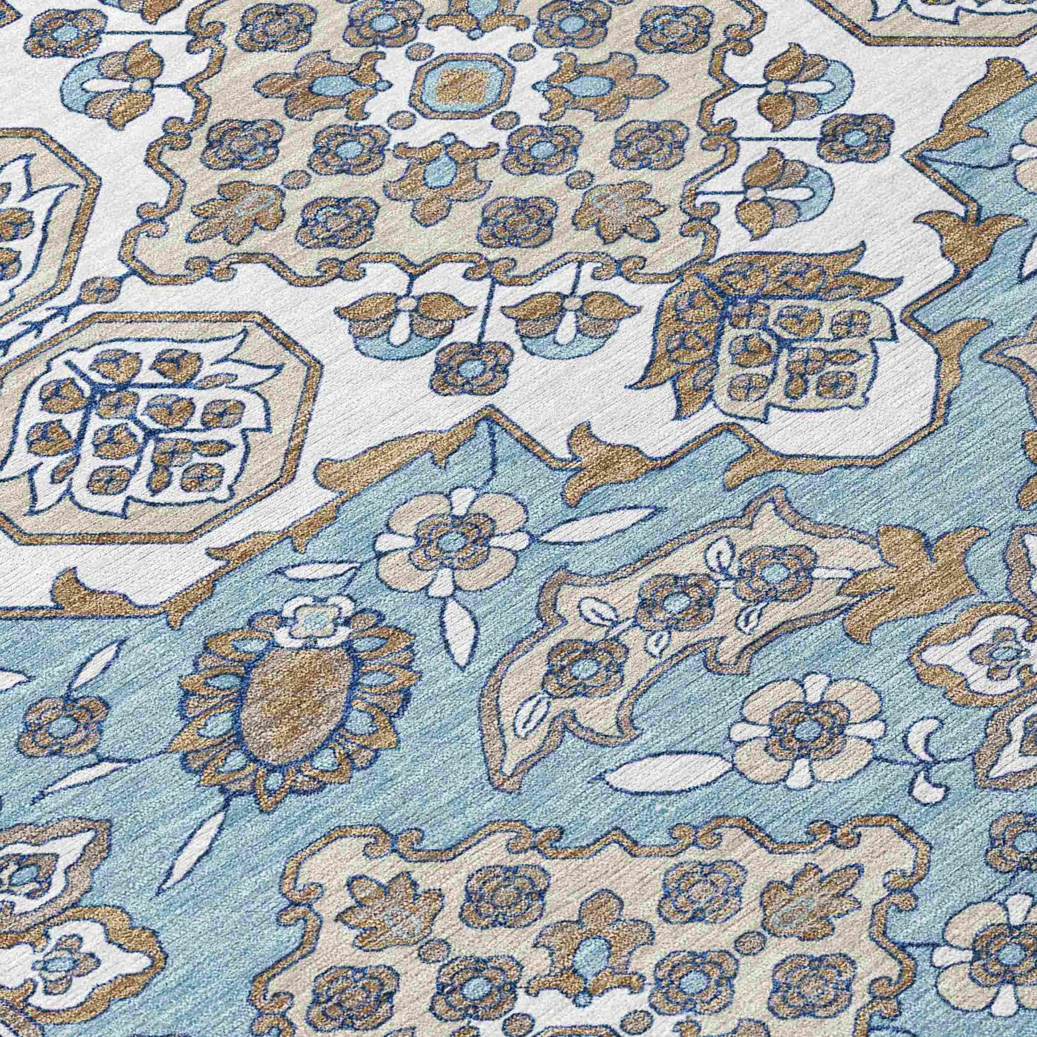 Addison Rugs Taelira Sky Washable Indoor-Outdoor Rug