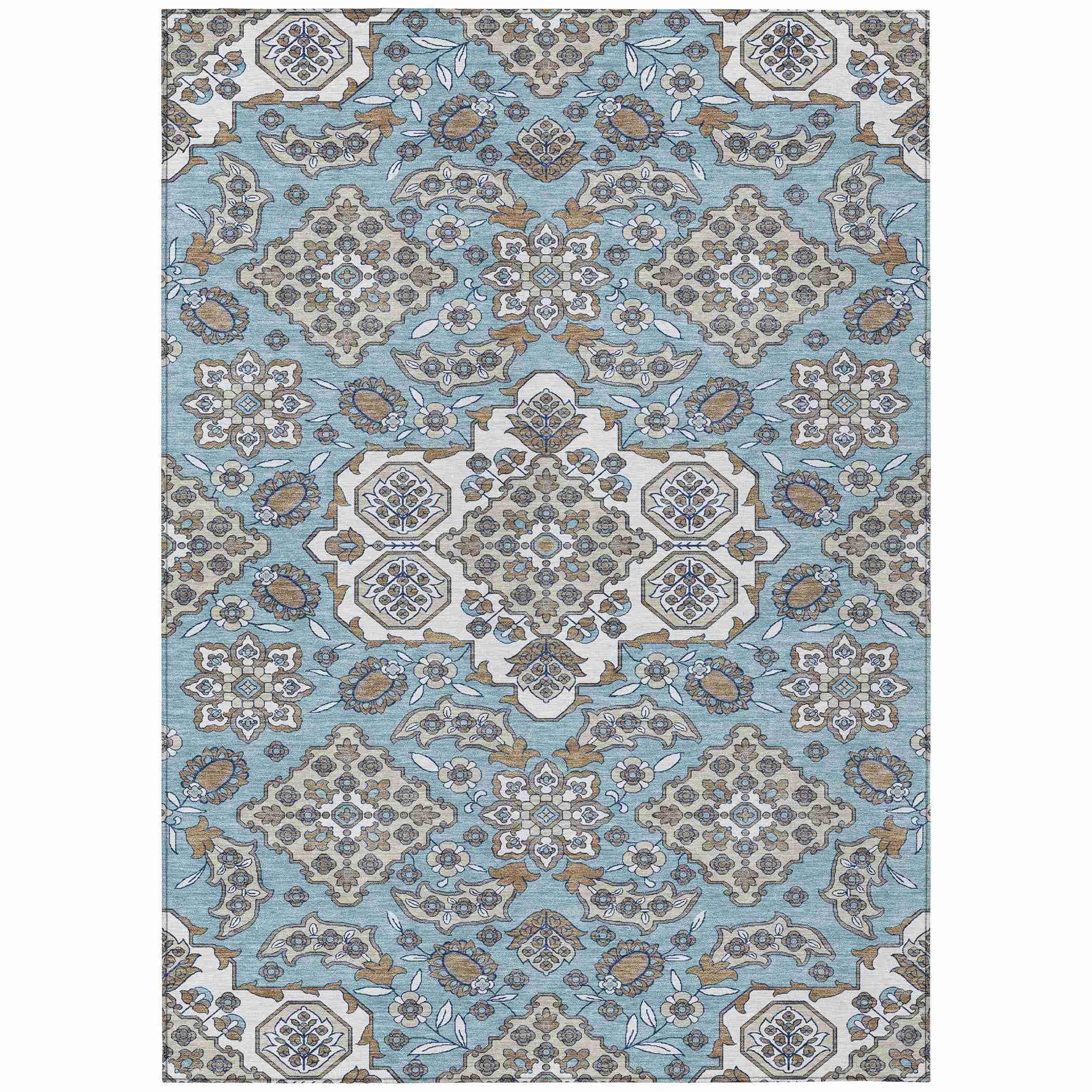 Addison Rugs Taelira Sky Washable Indoor-Outdoor Rug