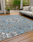 Addison Rugs Taelira Sky Washable Indoor-Outdoor Rug