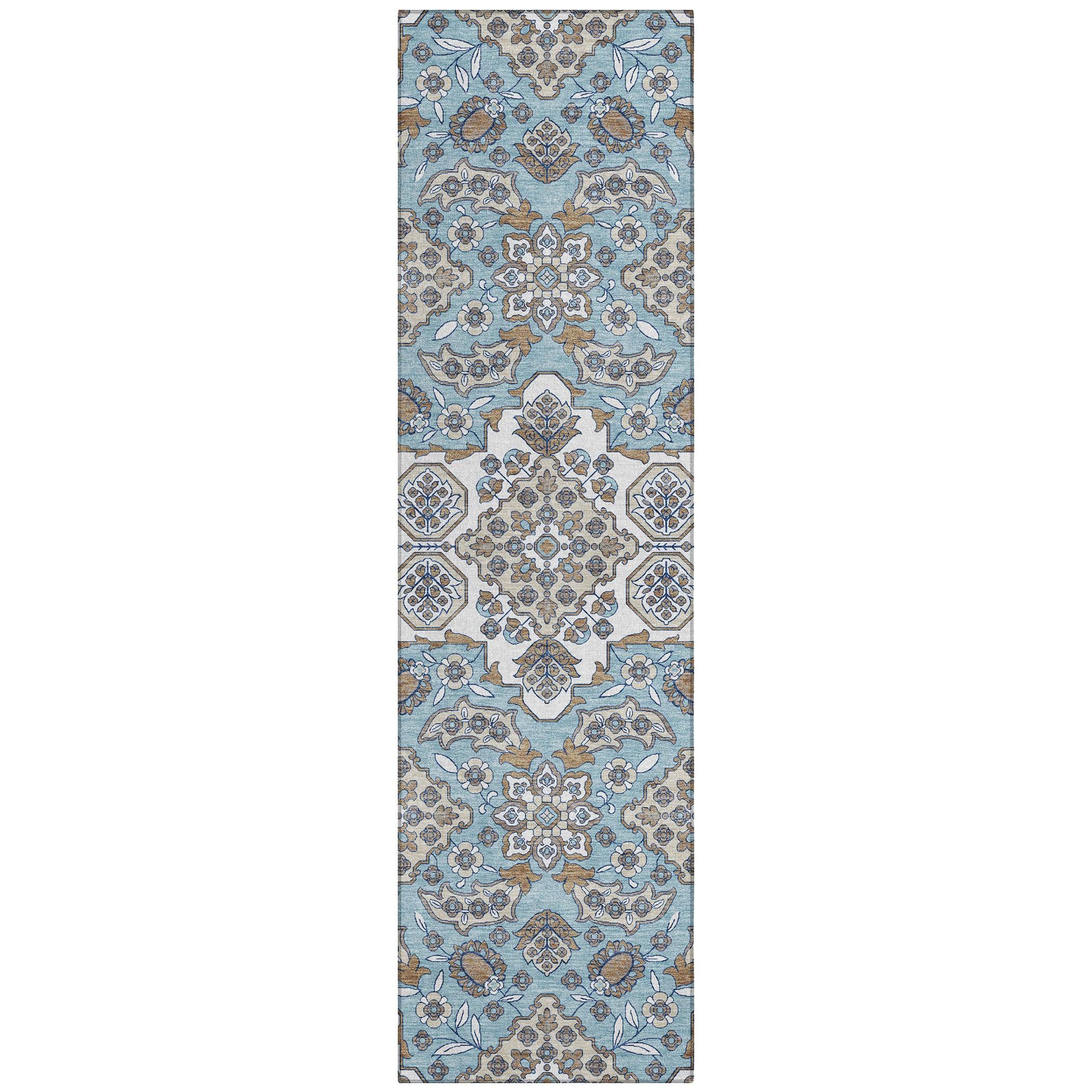 Addison Rugs Taelira Sky Washable Indoor-Outdoor Rug