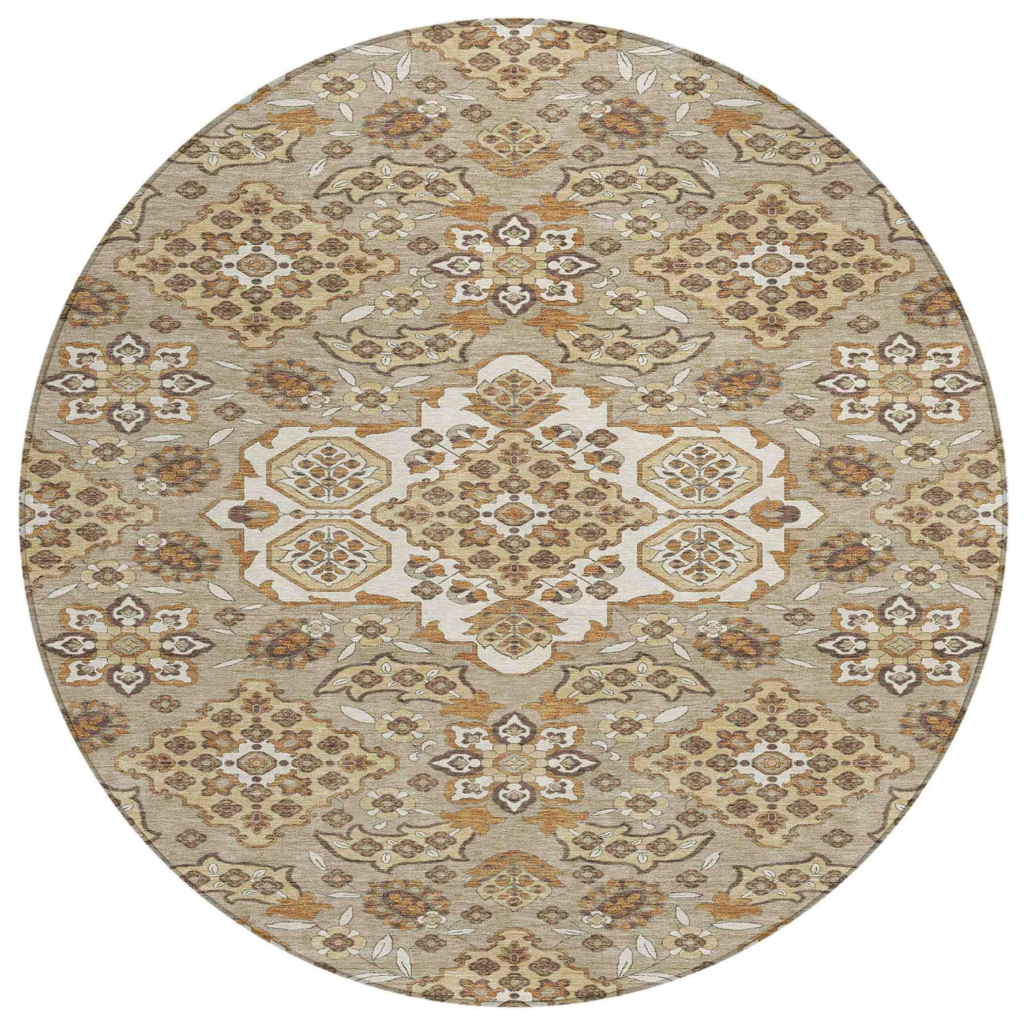 Addison Rugs Taelira Taupe Washable Indoor-Outdoor Rug
