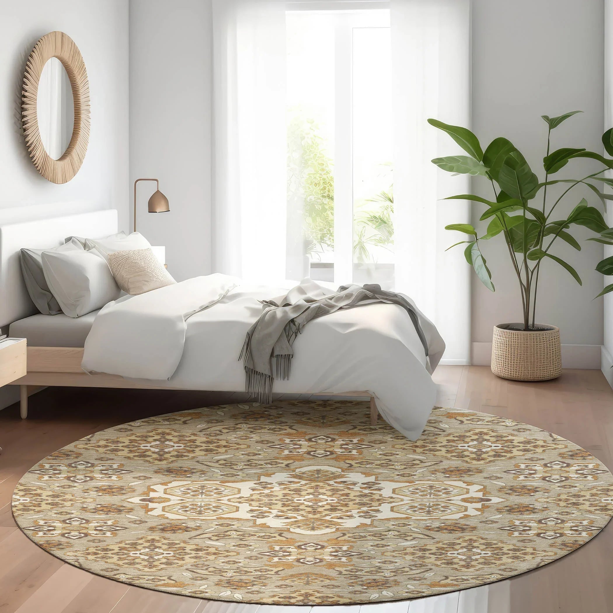 Addison Rugs Taelira Taupe Washable Indoor-Outdoor Rug