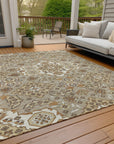 Addison Rugs Taelira Taupe Washable Indoor-Outdoor Rug