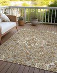 Addison Rugs Taelira Taupe Washable Indoor-Outdoor Rug