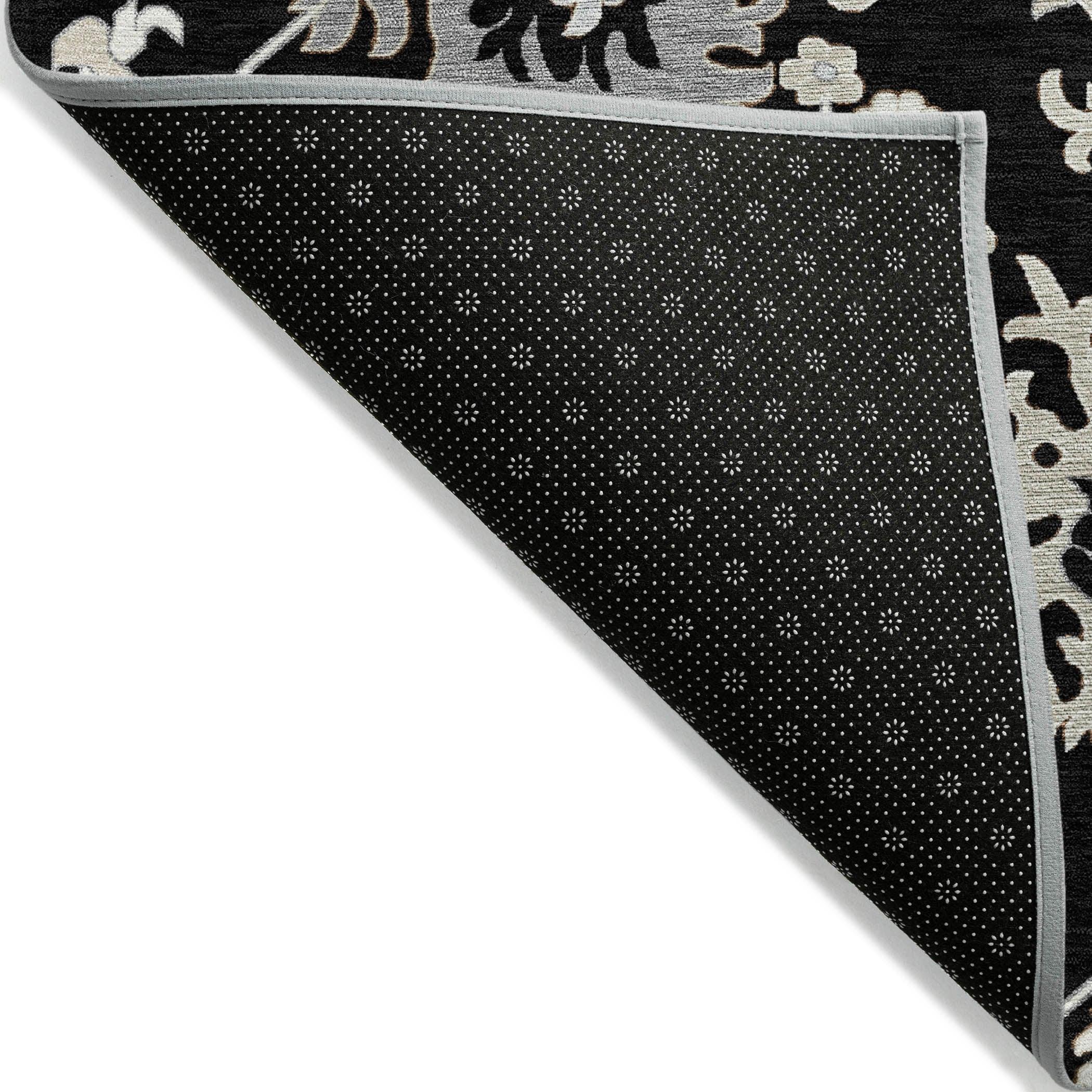 Addison Rugs Taelius Black Washable Indoor-Outdoor Rug