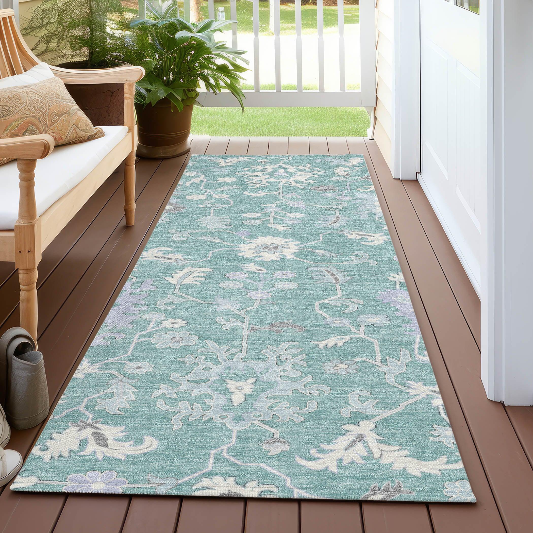 Addison Rugs Taelius Blue Washable Indoor-Outdoor Rug