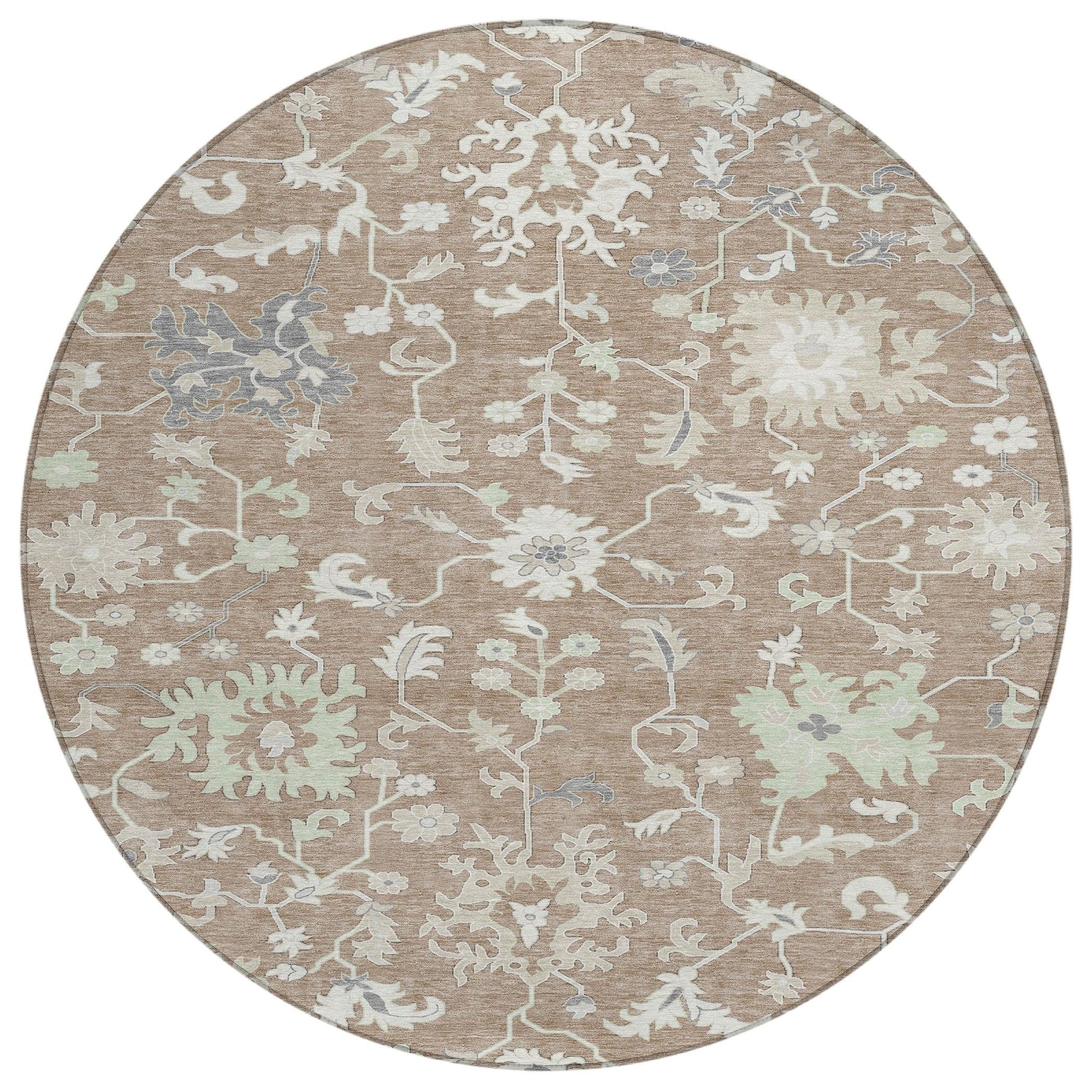 Addison Rugs Taelius Brown Washable Indoor-Outdoor Rug