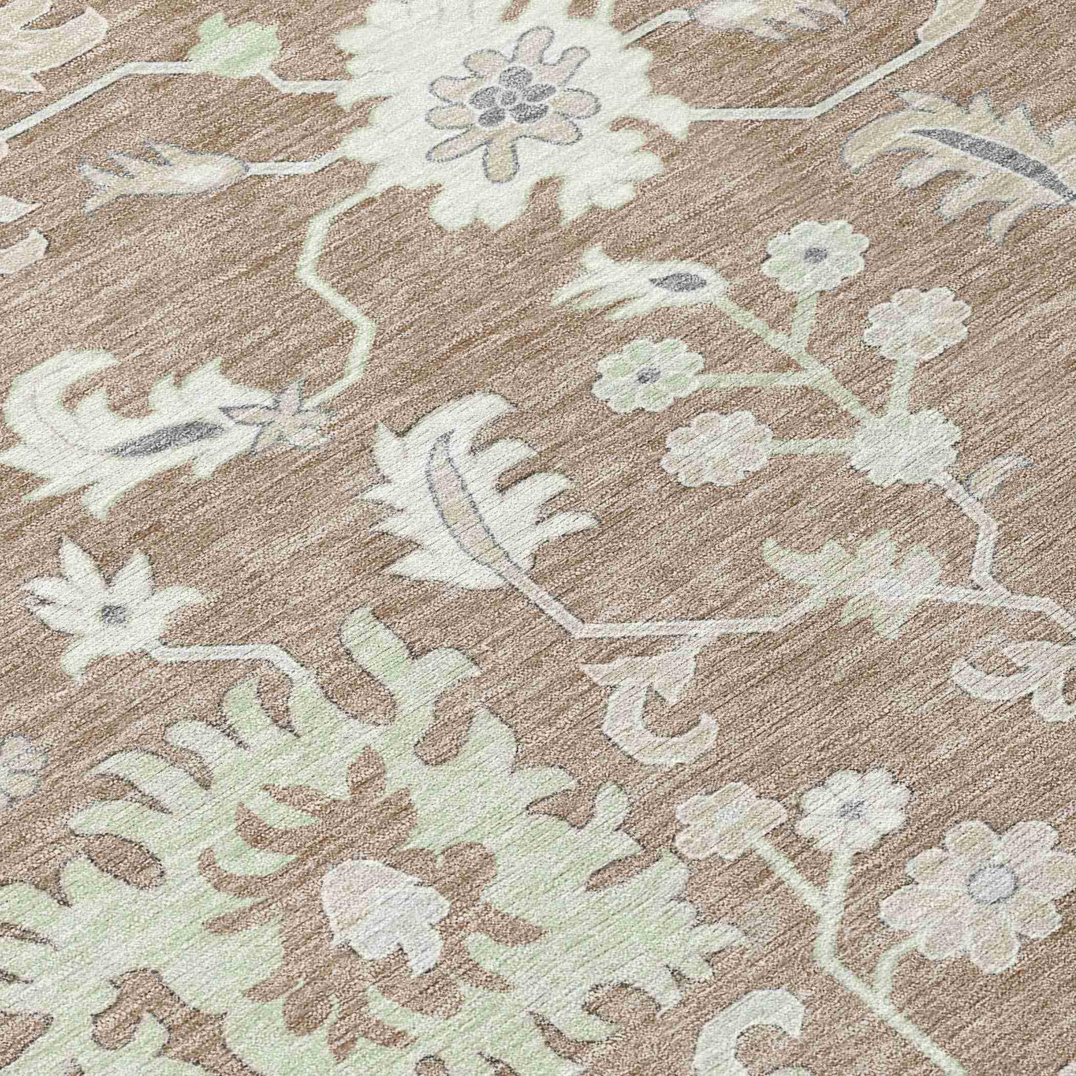 Addison Rugs Taelius Brown Washable Indoor-Outdoor Rug
