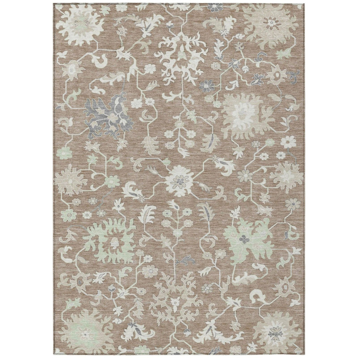 Addison Rugs Taelius Brown Washable Indoor-Outdoor Rug