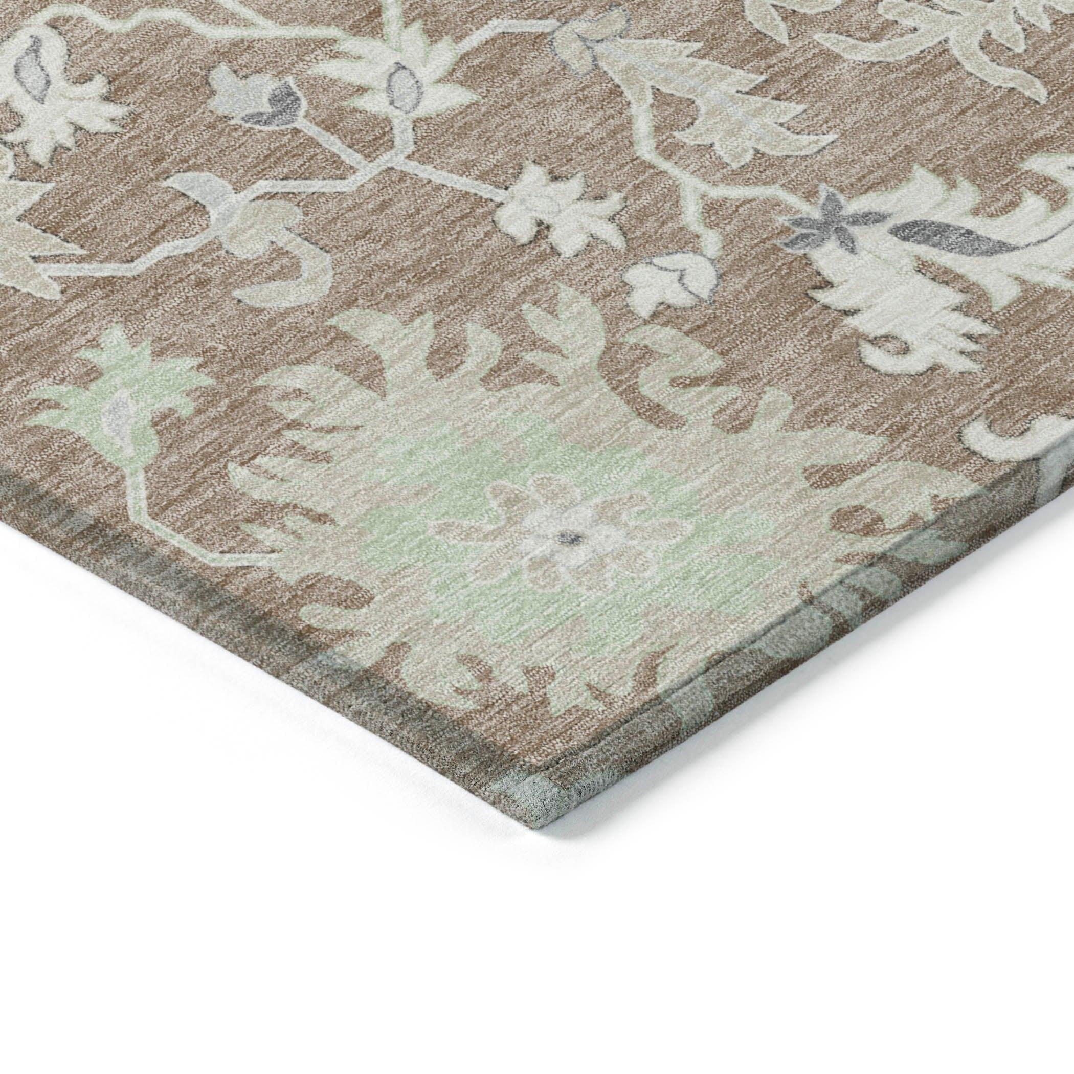Addison Rugs Taelius Brown Washable Indoor-Outdoor Rug
