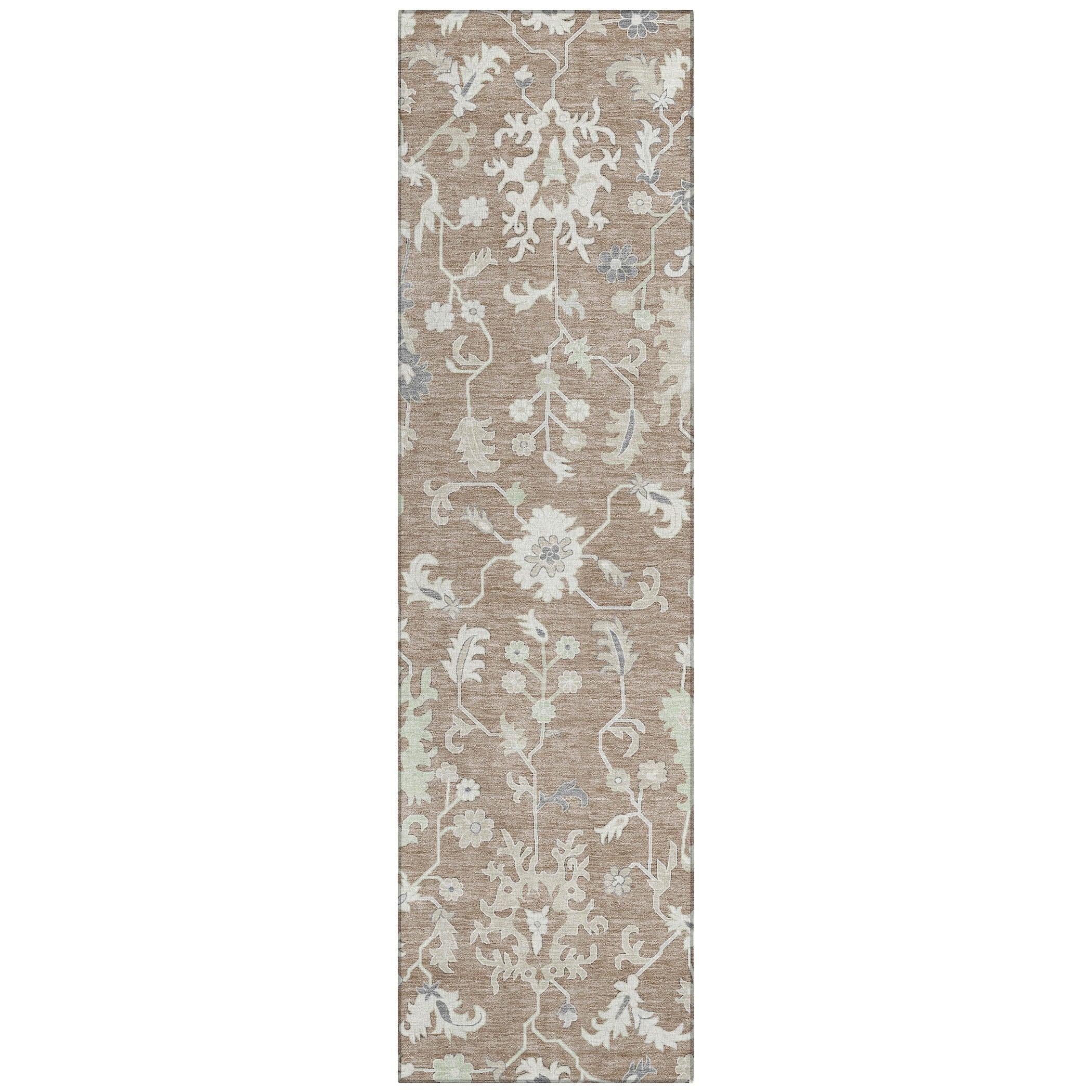 Addison Rugs Taelius Brown Washable Indoor-Outdoor Rug