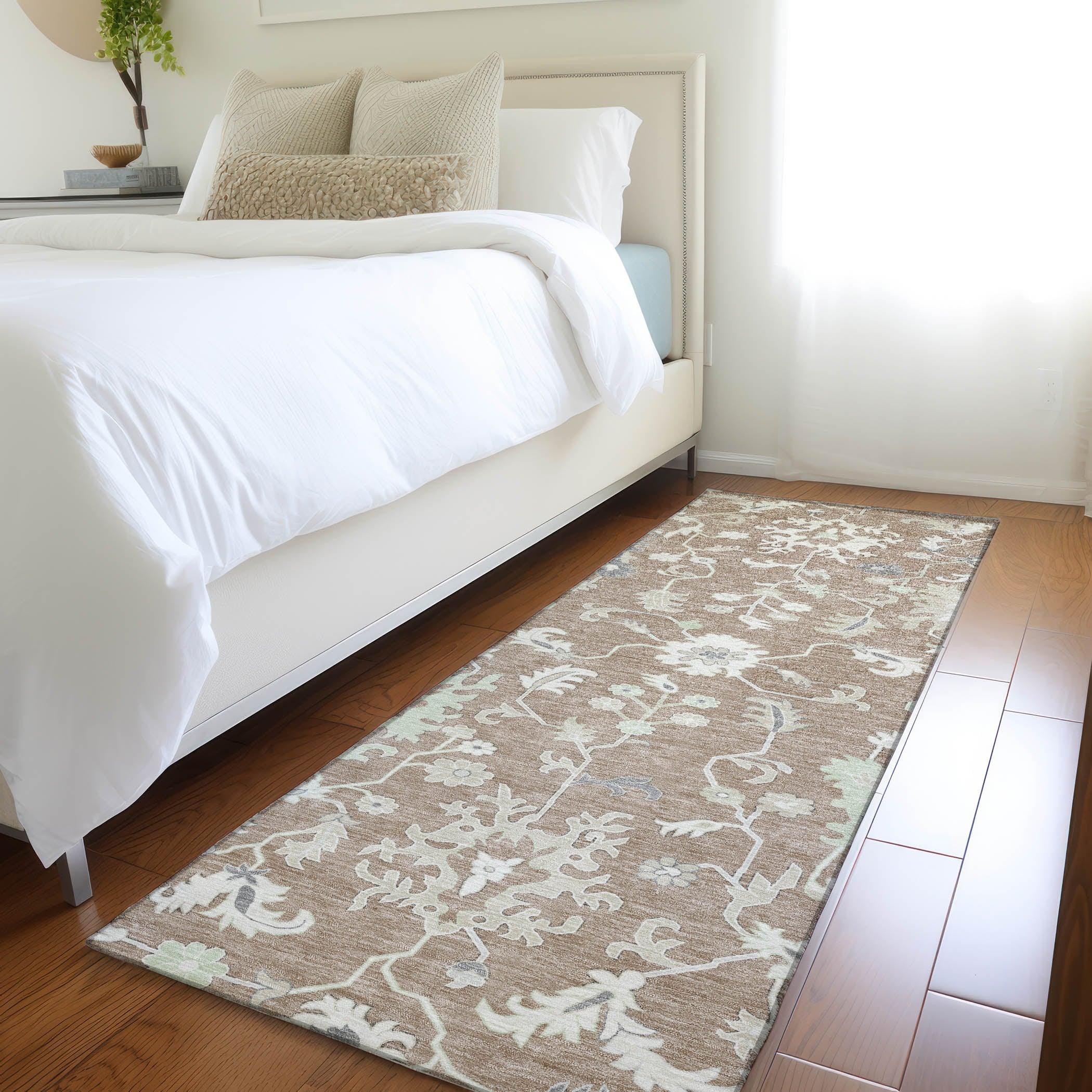 Addison Rugs Taelius Brown Washable Indoor-Outdoor Rug