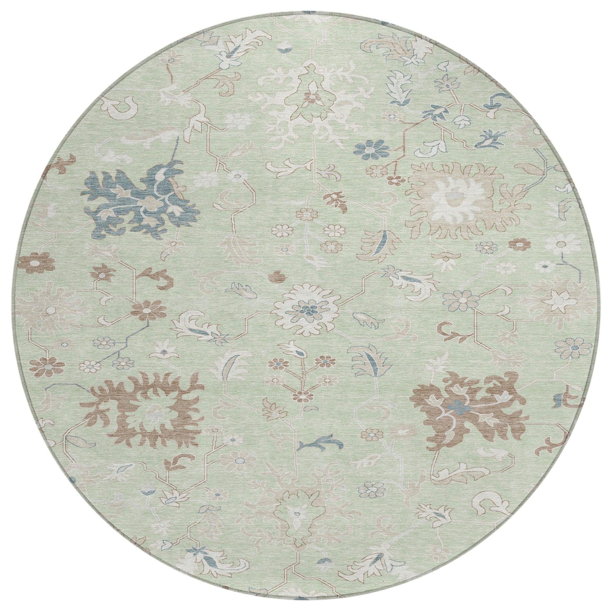 Addison Rugs Taelius Green Washable Indoor-Outdoor Rug
