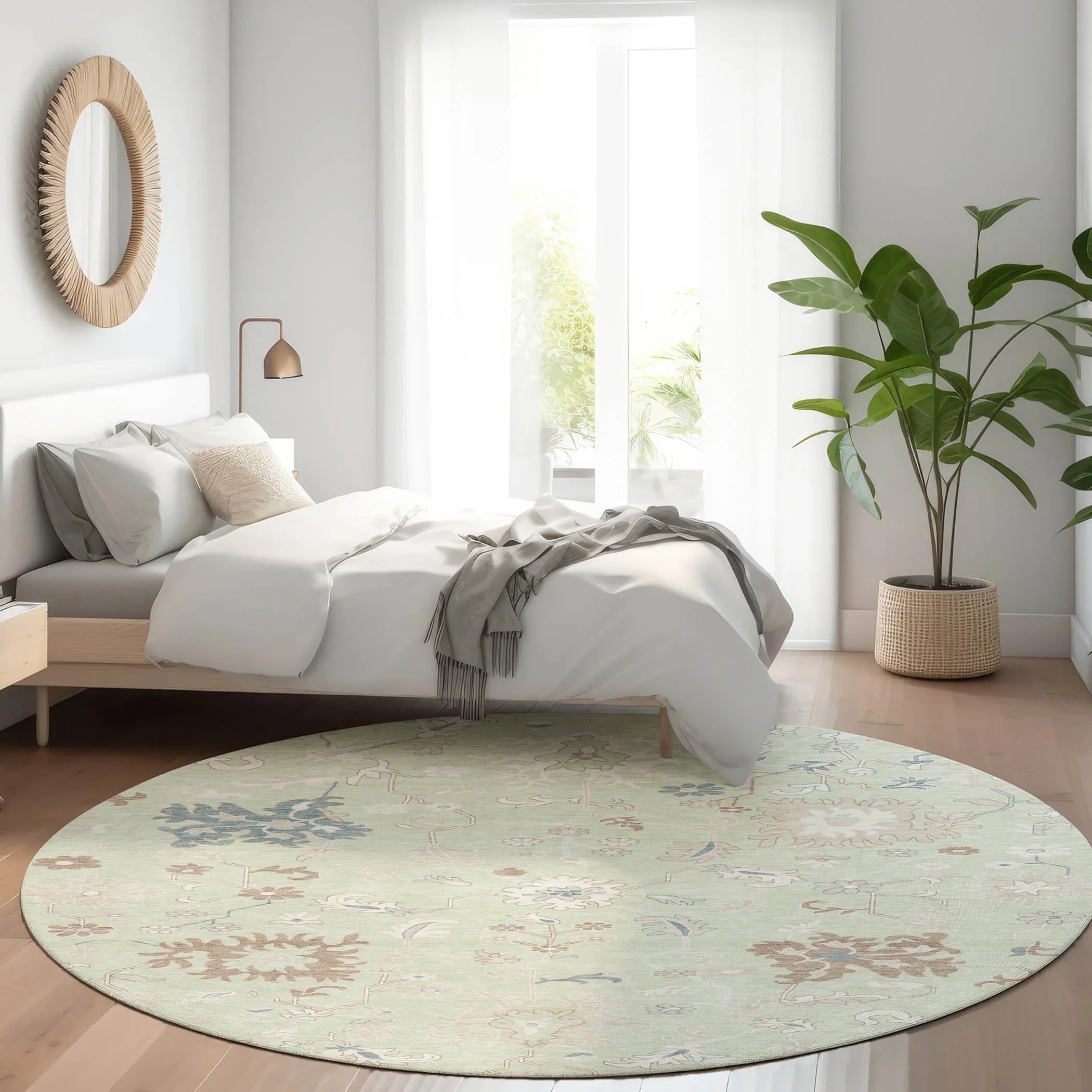 Addison Rugs Taelius Green Washable Indoor-Outdoor Rug