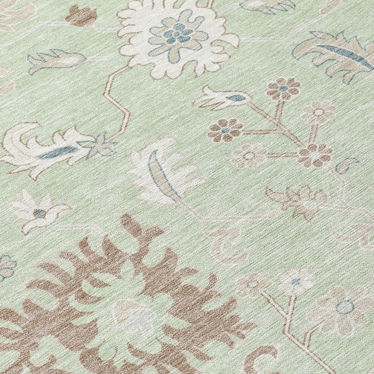 Addison Rugs Taelius Green Washable Indoor-Outdoor Rug
