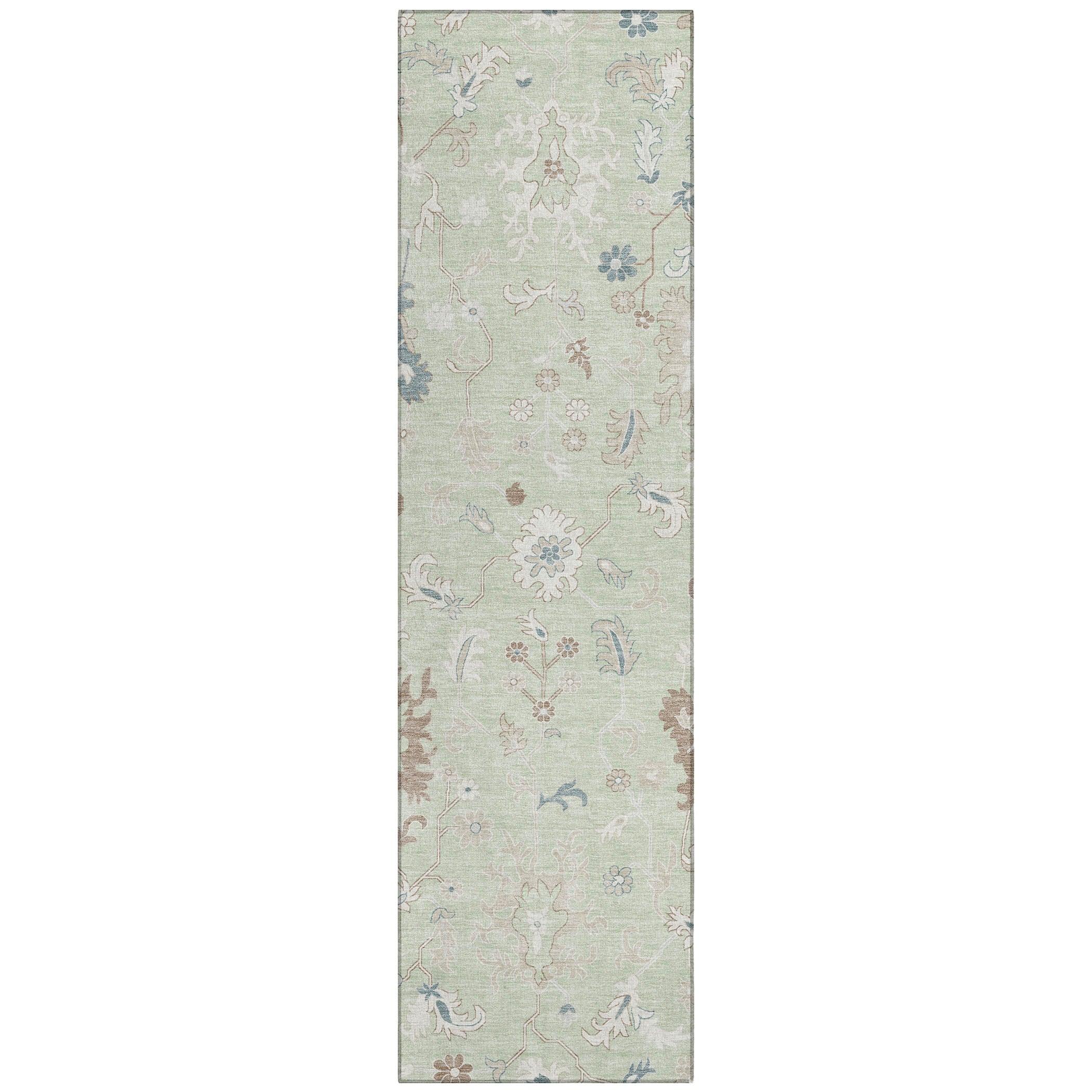 Addison Rugs Taelius Green Washable Indoor-Outdoor Rug
