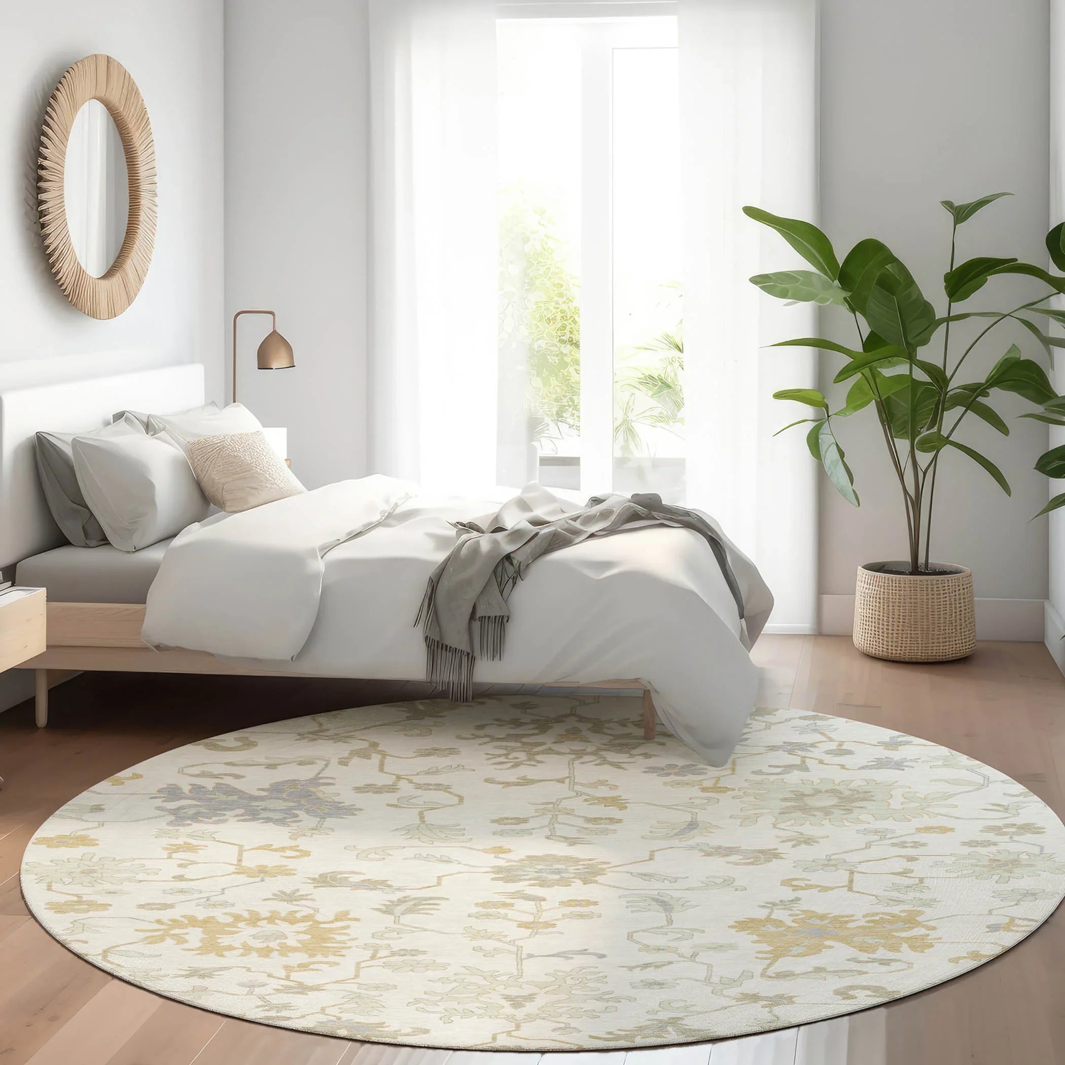 Addison Rugs Taelius Ivory Washable Indoor-Outdoor Rug