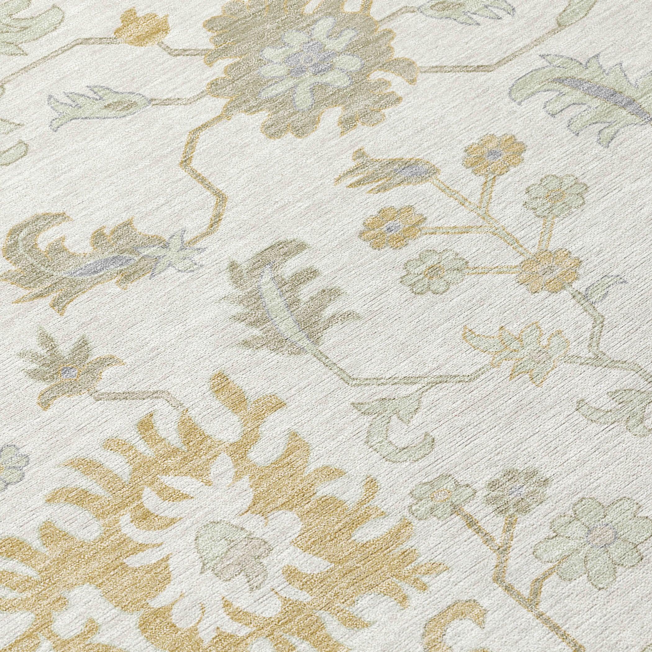 Addison Rugs Taelius Ivory Washable Indoor-Outdoor Rug