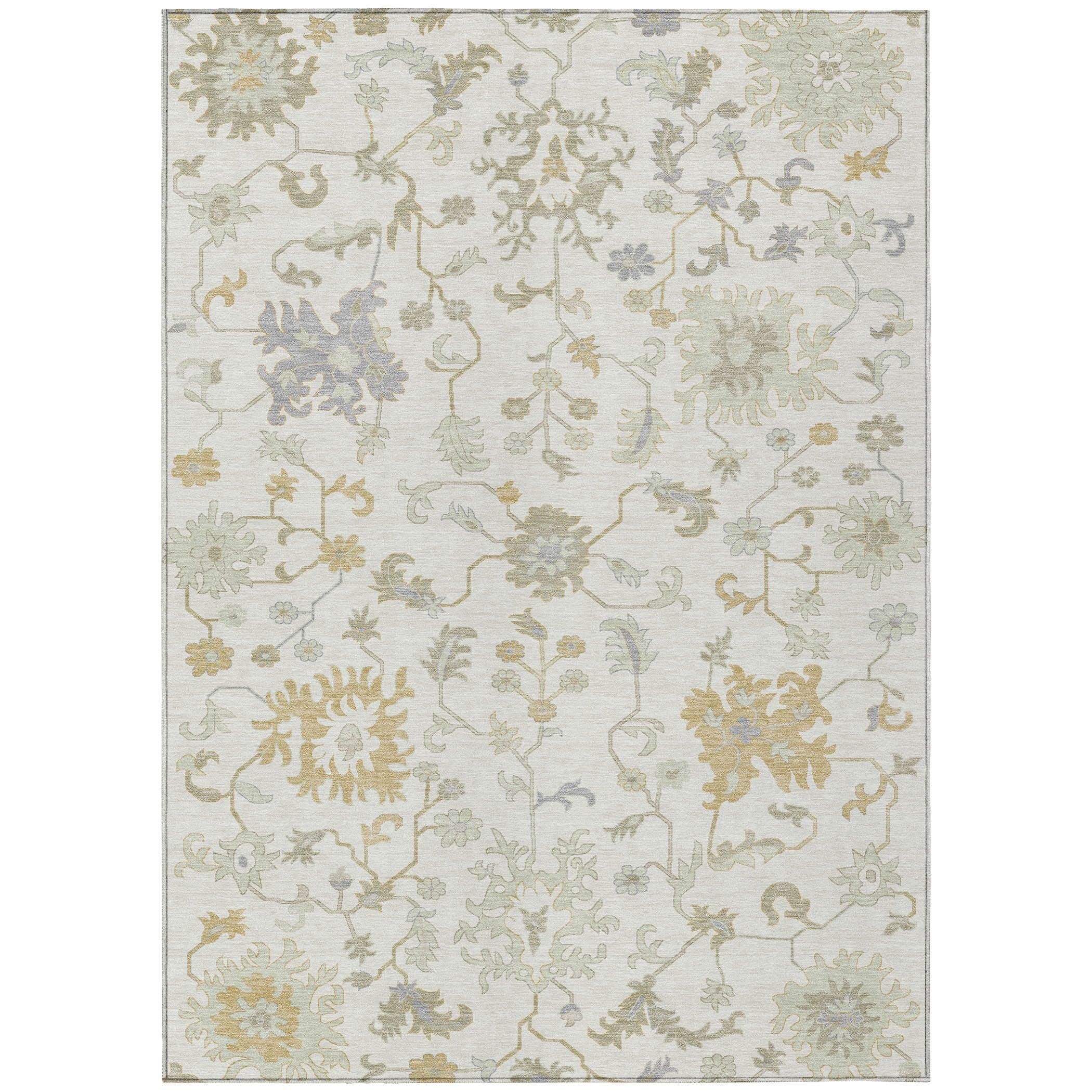 Addison Rugs Taelius Ivory Washable Indoor-Outdoor Rug