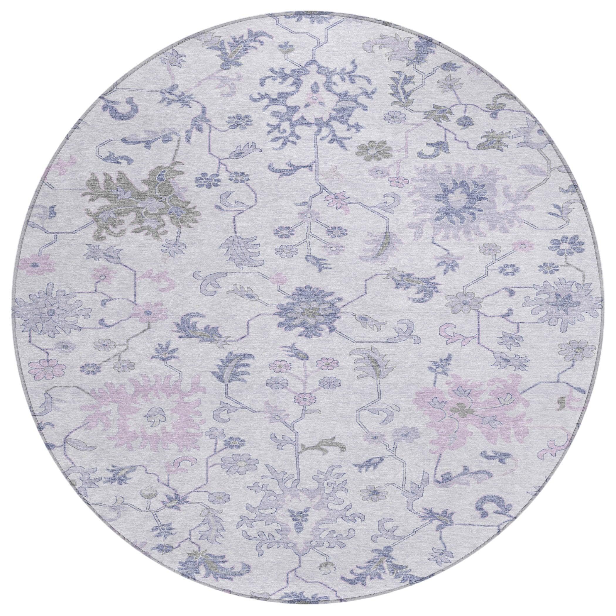 Addison Rugs Taelius Purple Washable Indoor-Outdoor Rug