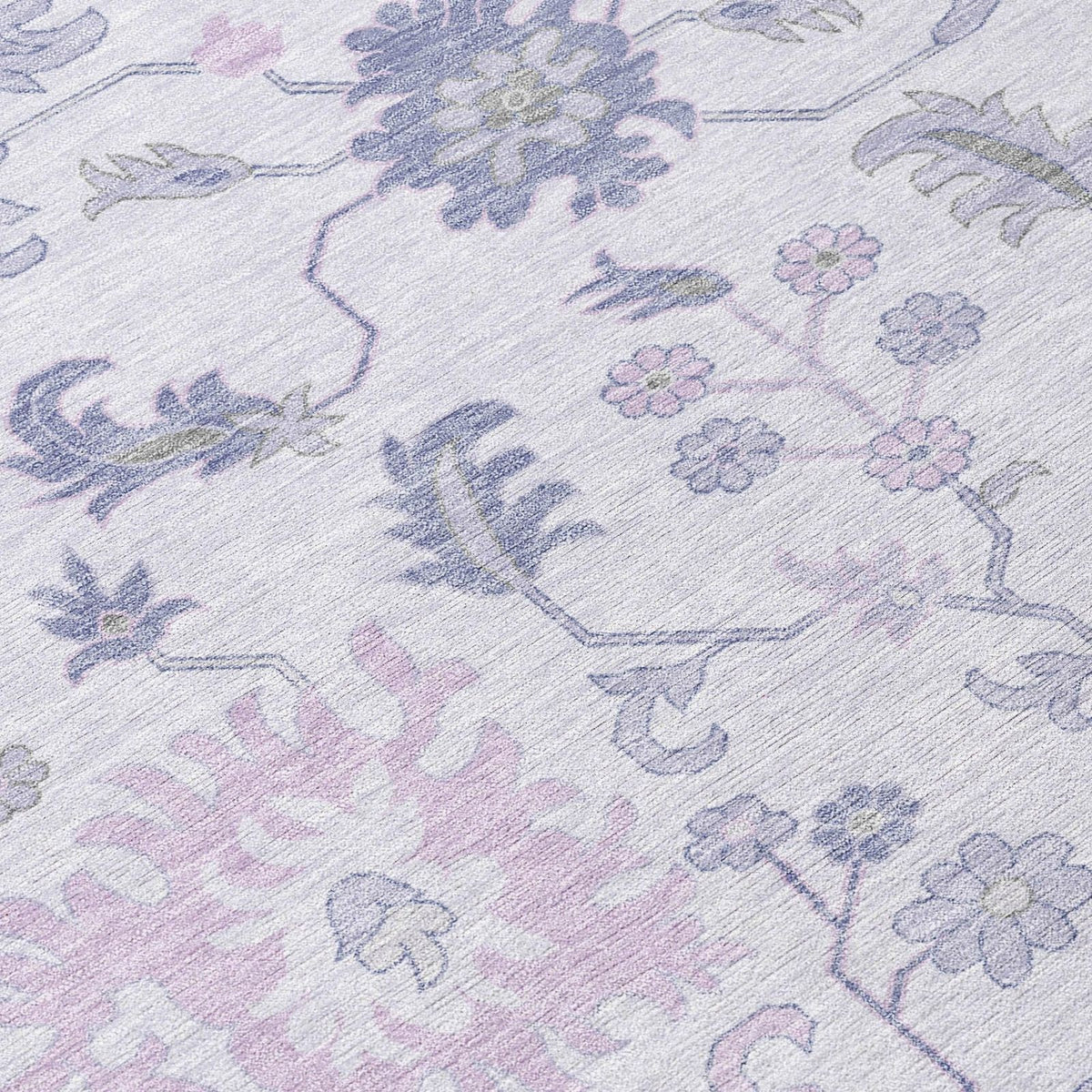 Addison Rugs Taelius Purple Washable Indoor-Outdoor Rug
