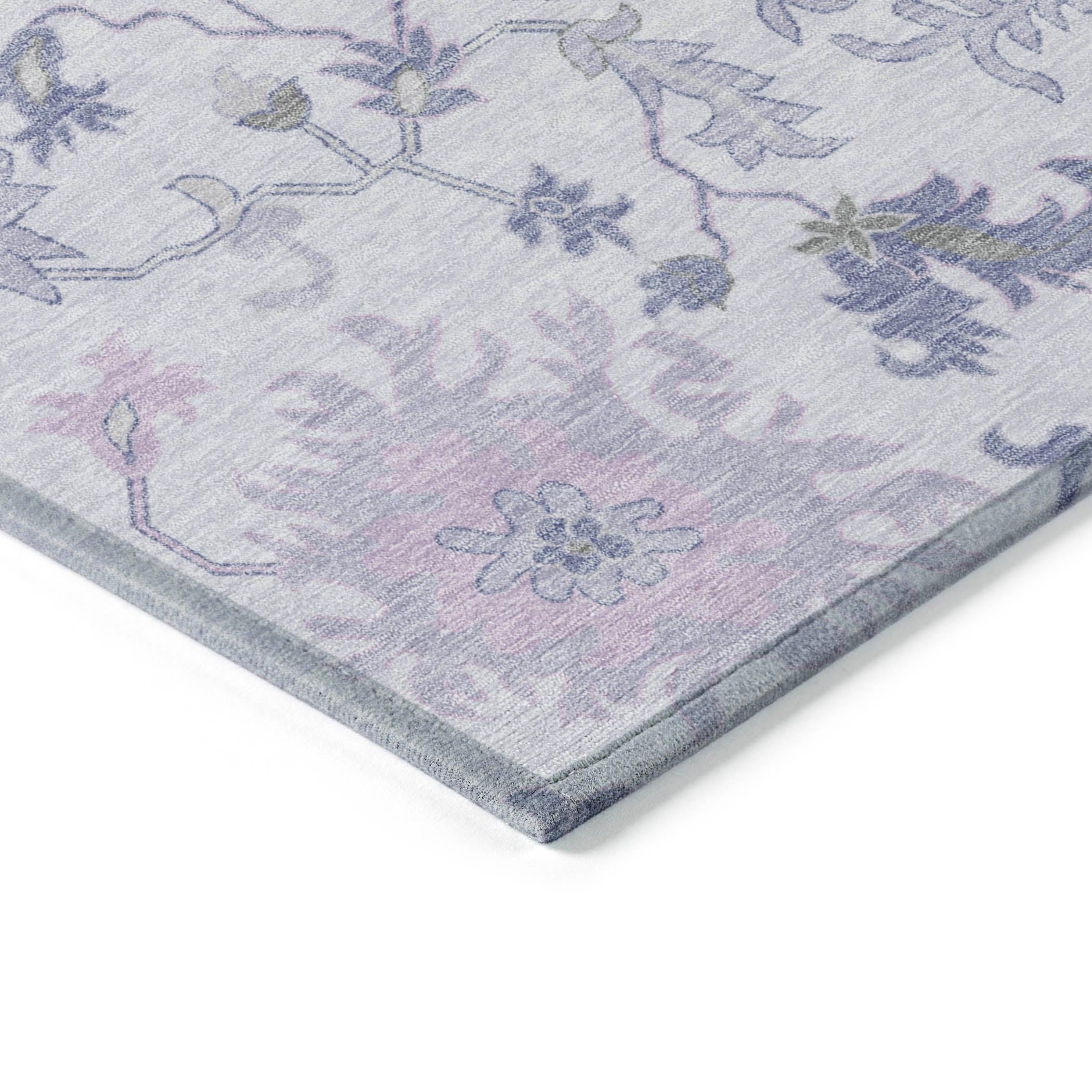 Addison Rugs Taelius Purple Washable Indoor-Outdoor Rug