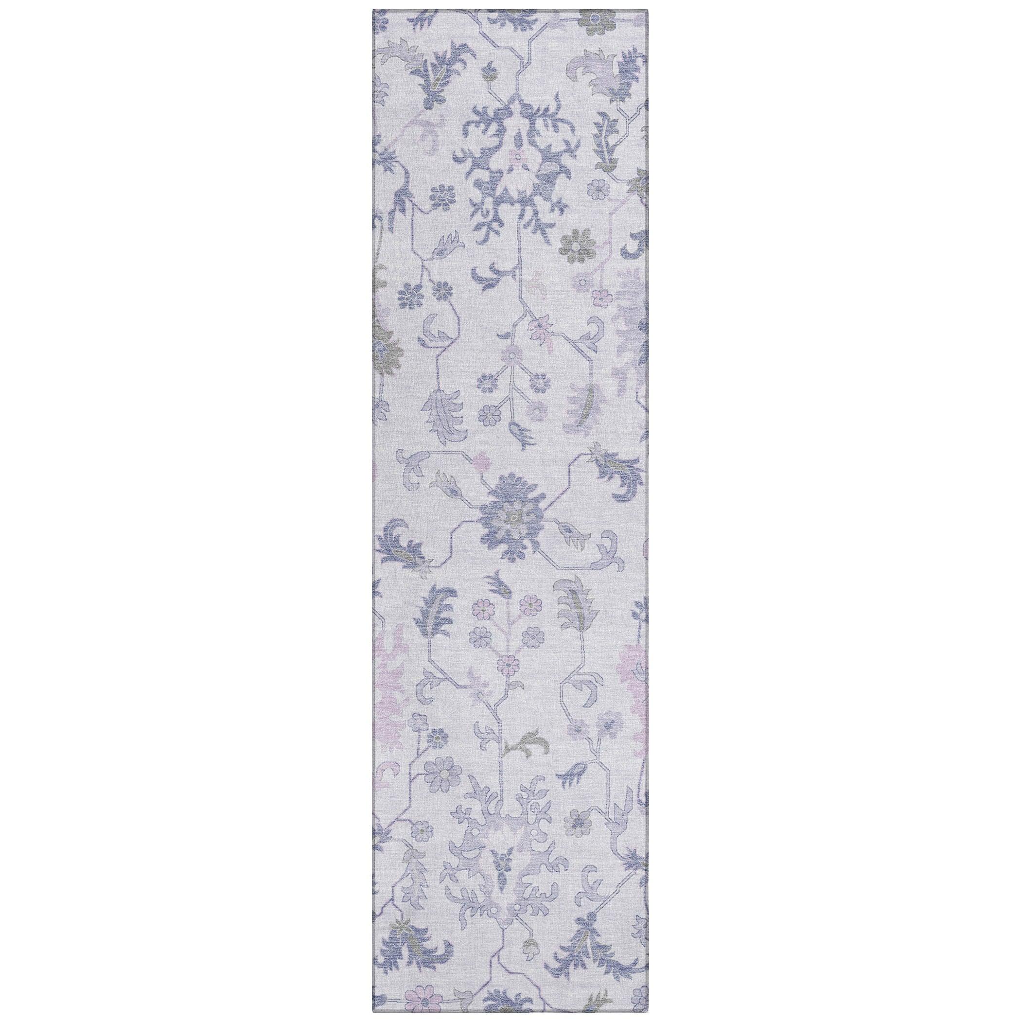 Addison Rugs Taelius Purple Washable Indoor-Outdoor Rug
