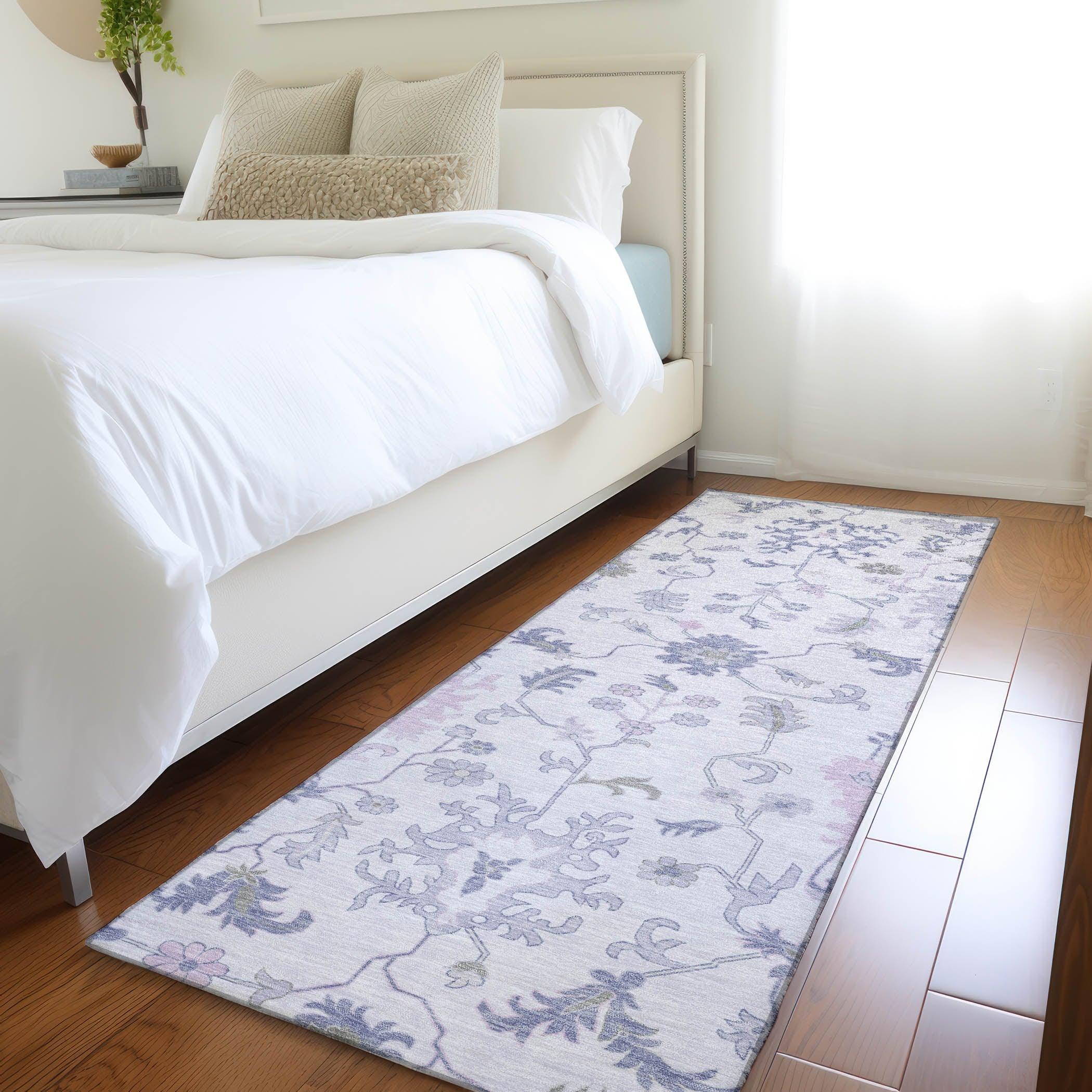 Addison Rugs Taelius Purple Washable Indoor-Outdoor Rug