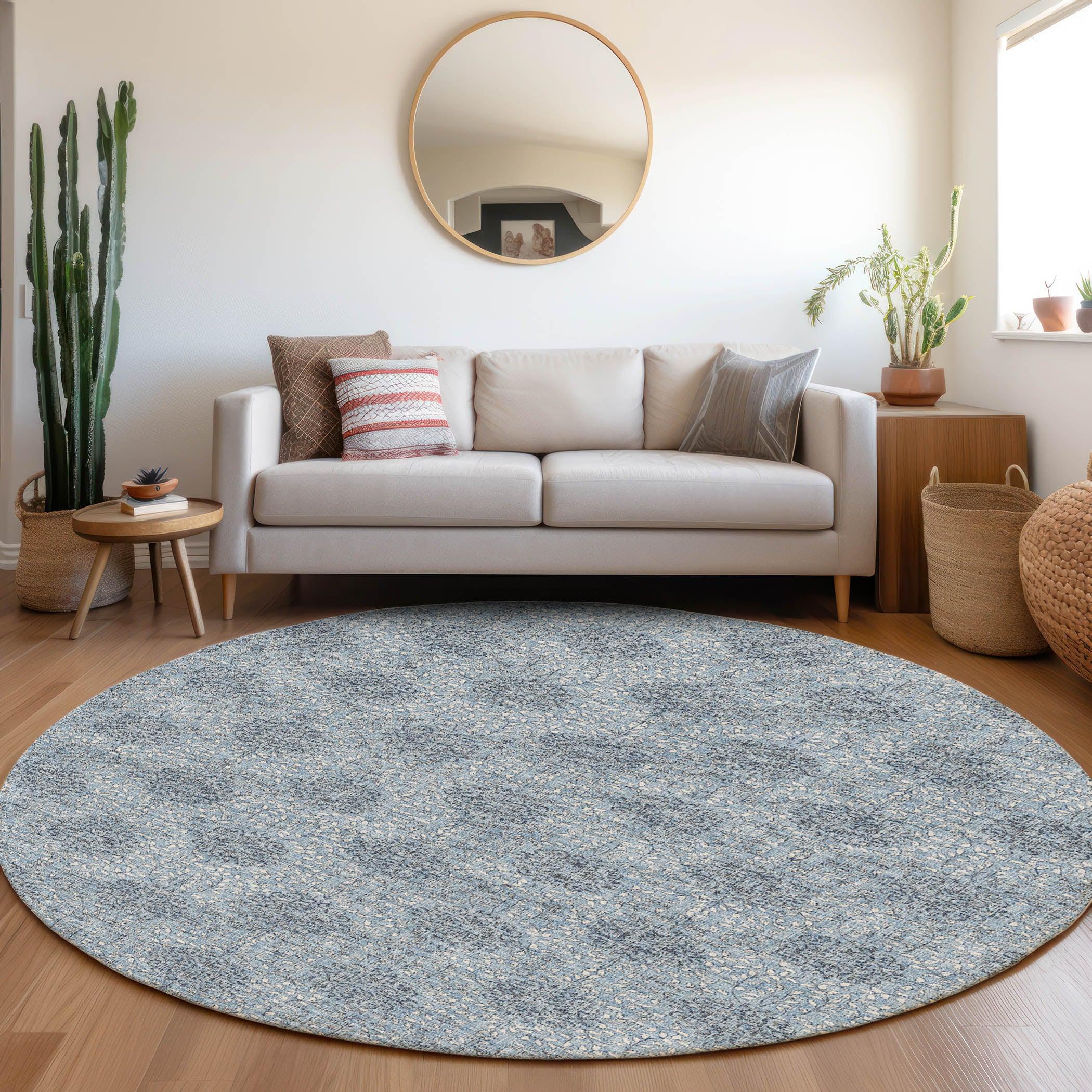 Addison Rugs Taelora Blue Washable Indoor-Outdoor Rug