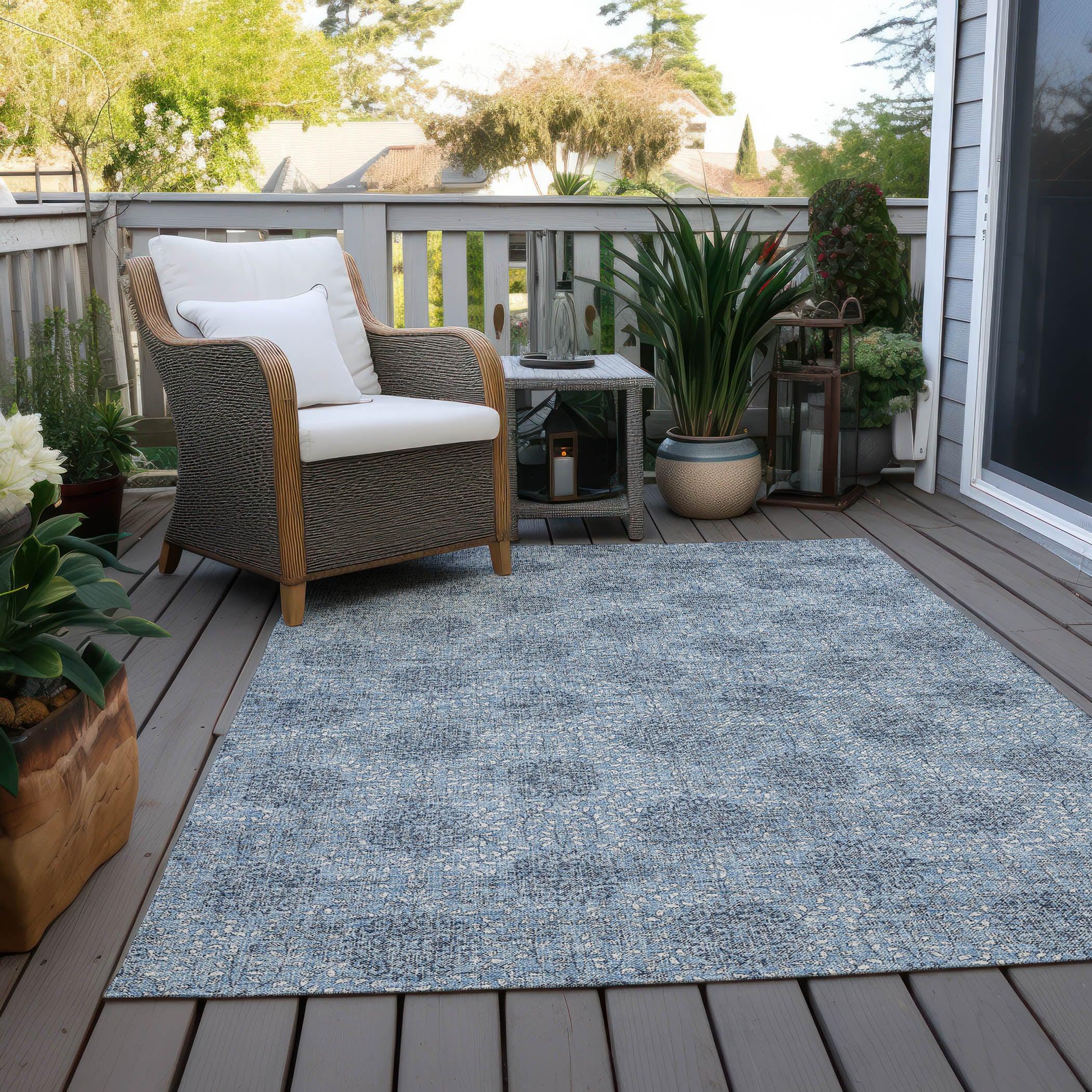 Addison Rugs Taelora Blue Washable Indoor-Outdoor Rug