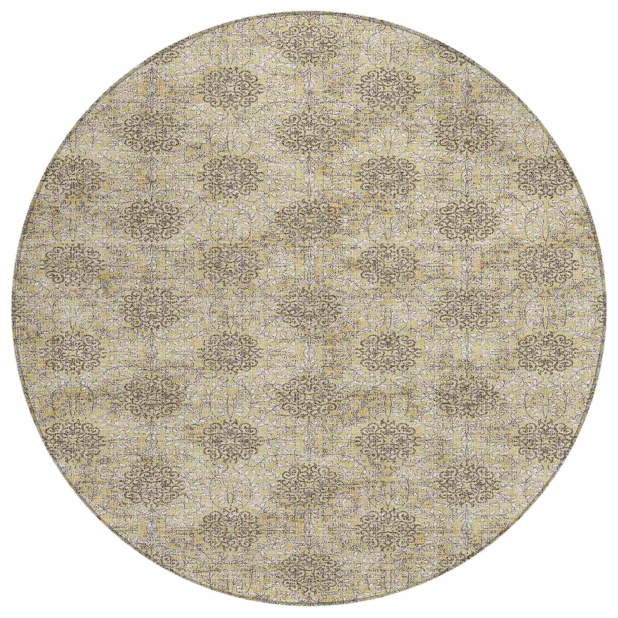 Addison Rugs Taelora Gold Washable Indoor-Outdoor Rug