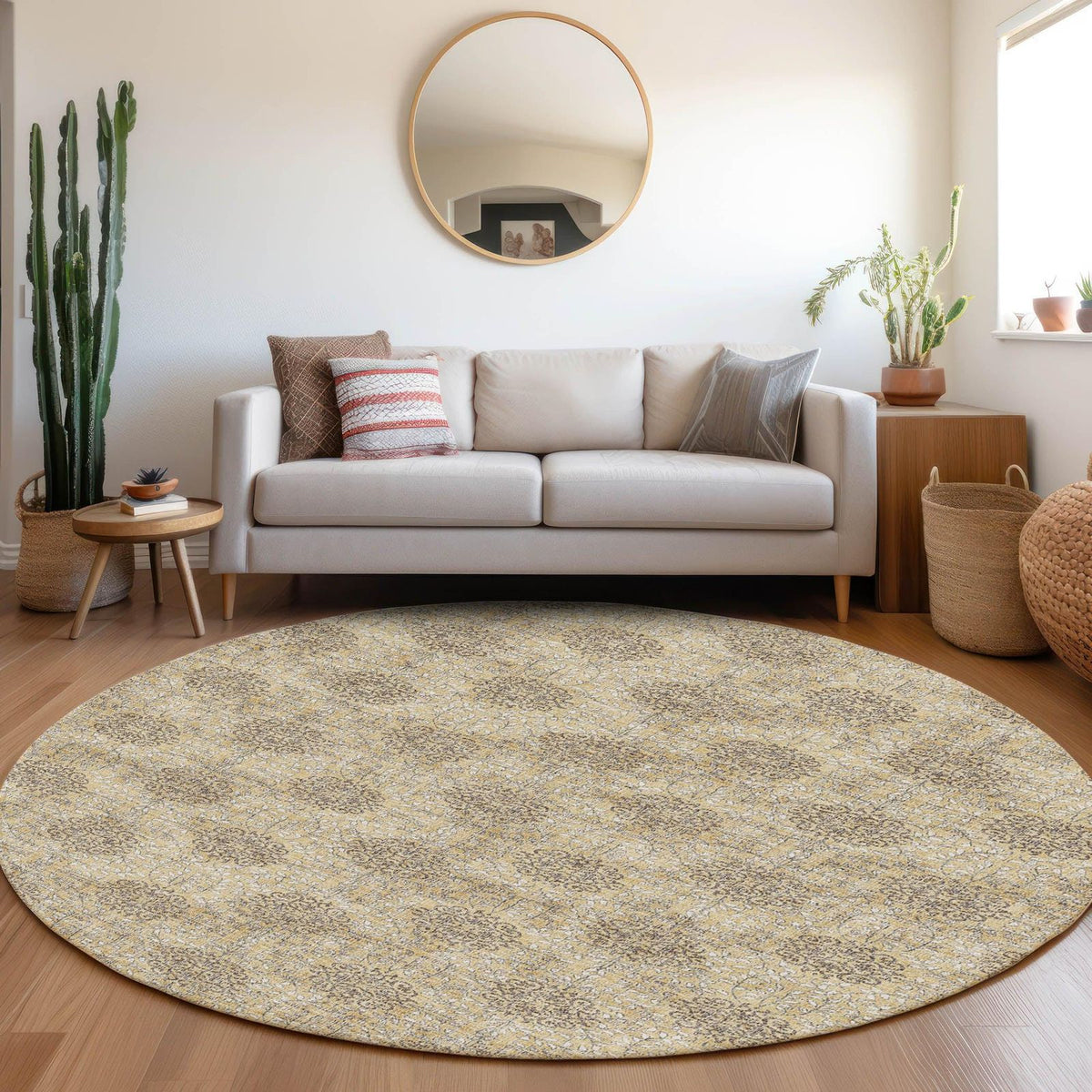 Addison Rugs Taelora Gold Washable Indoor-Outdoor Rug