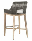 Tapestry Outdoor Barstool Flat Rope Sustainable Teak-Outdoor Bar Stools-Essentials For Living-LOOMLAN