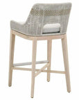 Tapestry Outdoor Barstool Rope & Teak-Outdoor Bar Stools-Essentials For Living-LOOMLAN