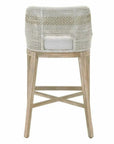 Tapestry Outdoor Barstool Rope & Teak-Outdoor Bar Stools-Essentials For Living-LOOMLAN