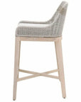 Tapestry Outdoor Barstool Rope & Teak-Outdoor Bar Stools-Essentials For Living-LOOMLAN