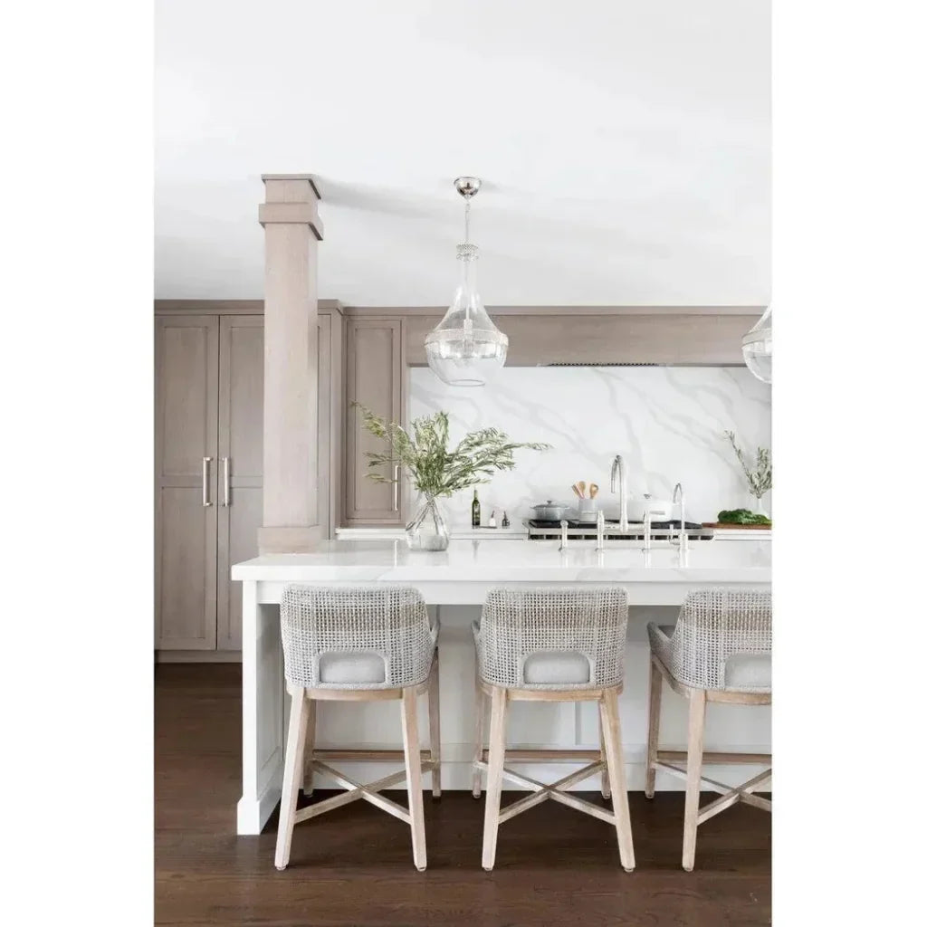 Tapestry Outdoor Counter Stool Rope &amp; Teak-Outdoor Counter Stools-Essentials For Living-LOOMLAN