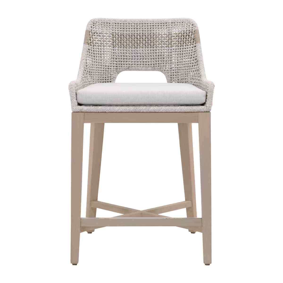 Tapestry Olefin Fabric Outdoor Counter Stool