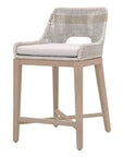 Tapestry Olefin Fabric Outdoor Counter Stool