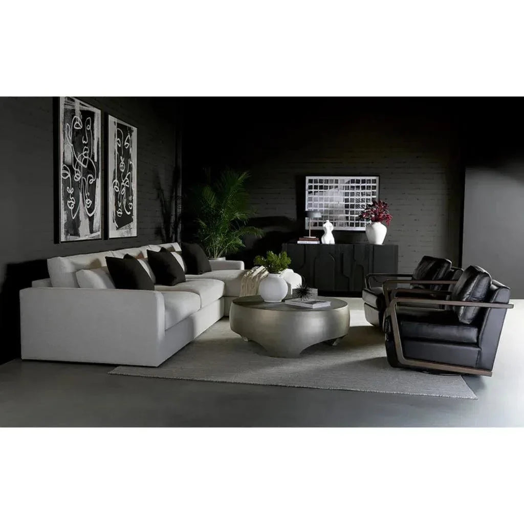 SUNPAN Tarsus Concrete Outdoor Round Coffee Table