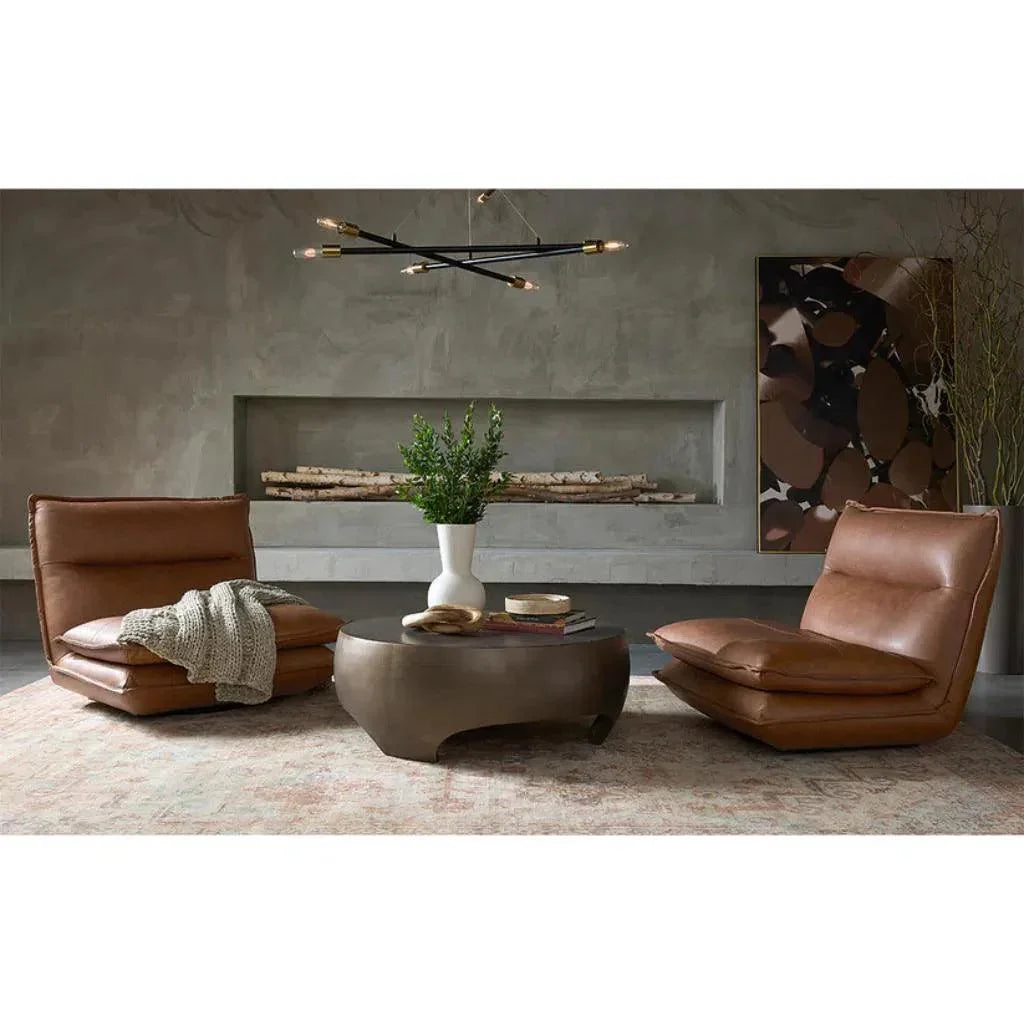 SUNPAN Tarsus Concrete Outdoor Round Coffee Table