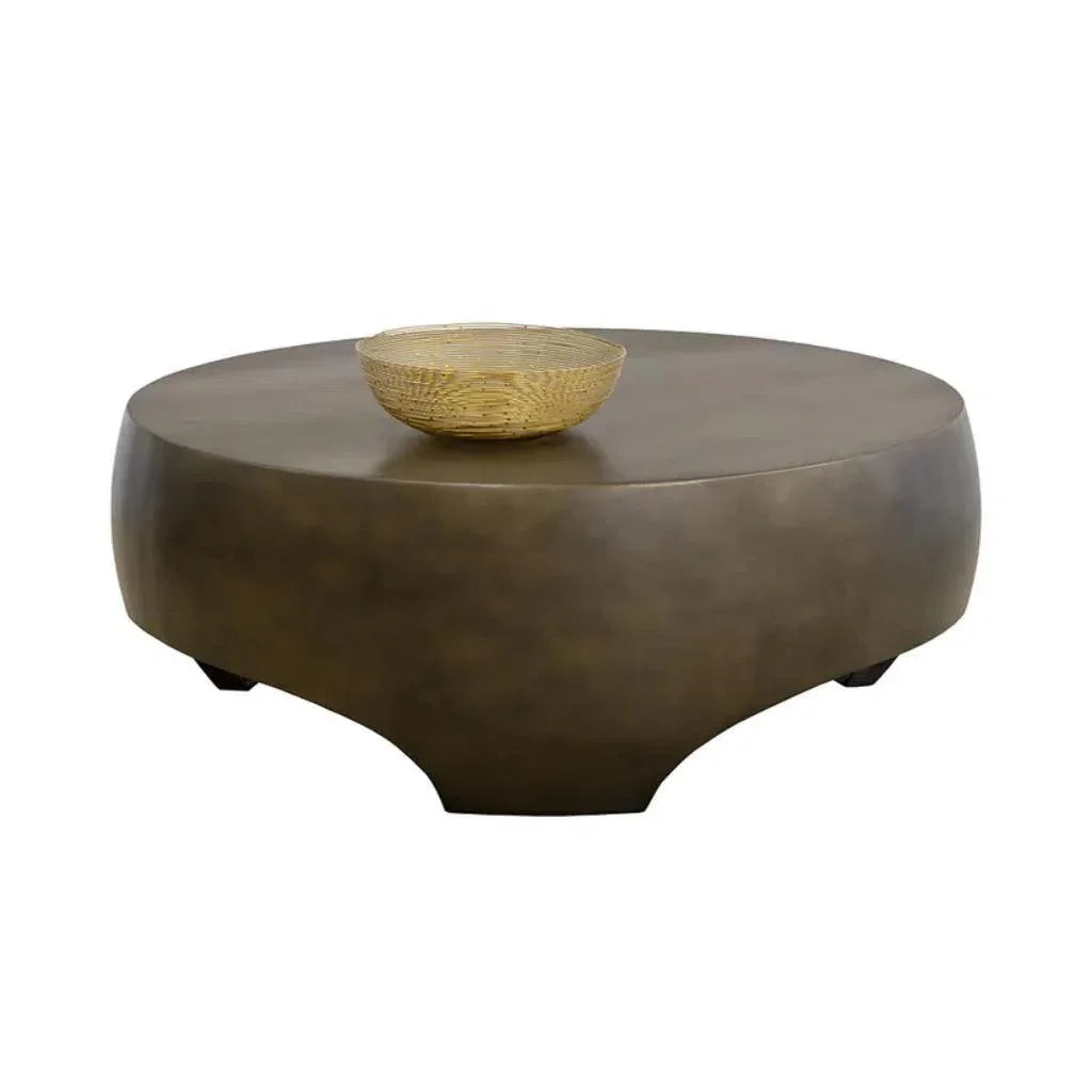 SUNPAN Tarsus Concrete Outdoor Round Coffee Table