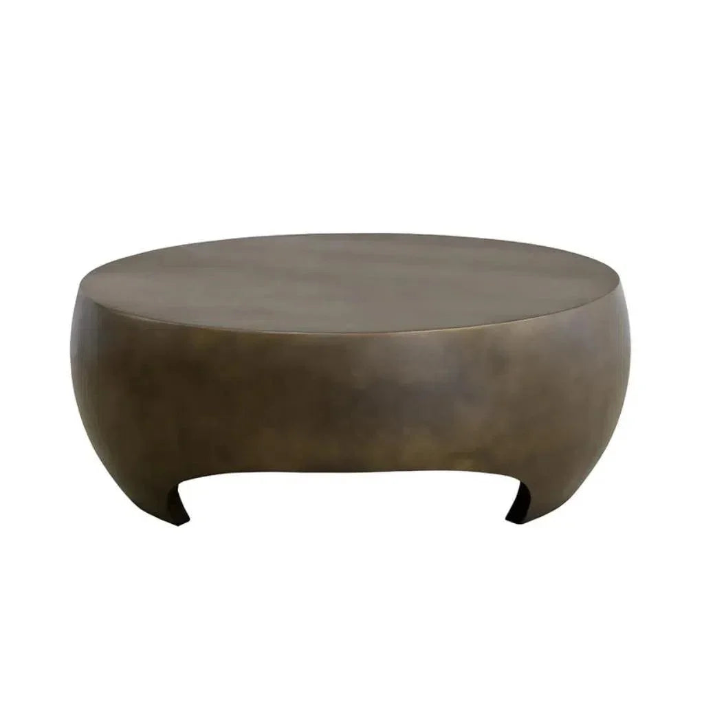 SUNPAN Tarsus Concrete Outdoor Round Coffee Table