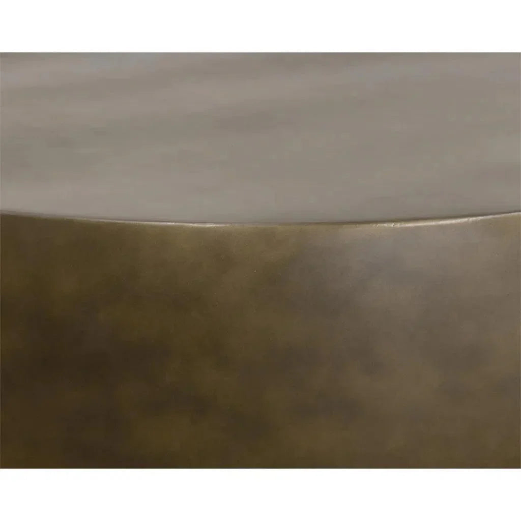 SUNPAN Tarsus Concrete Outdoor Round Coffee Table