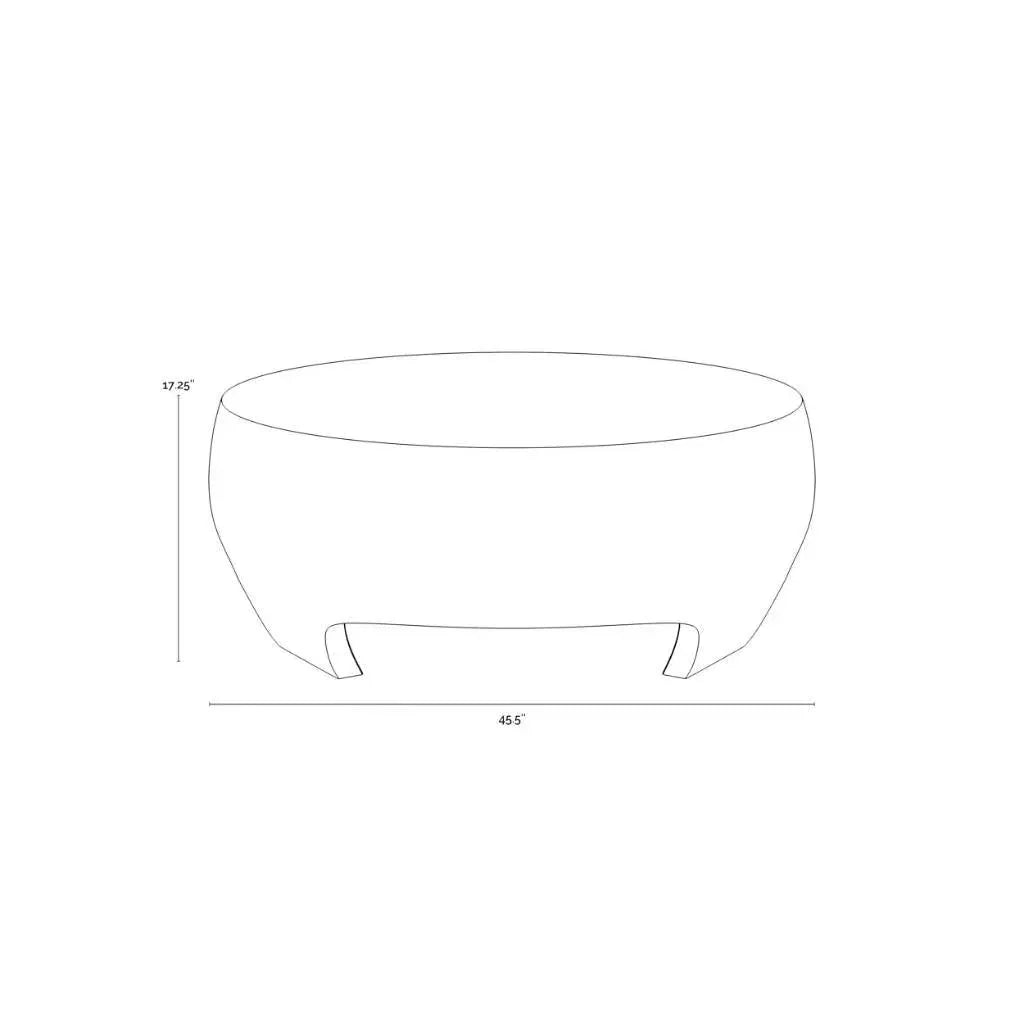 SUNPAN Tarsus Concrete Outdoor Round Coffee Table