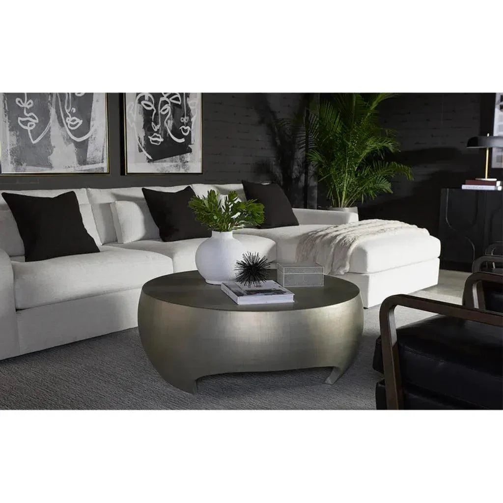 SUNPAN Tarsus Concrete Outdoor Round Coffee Table