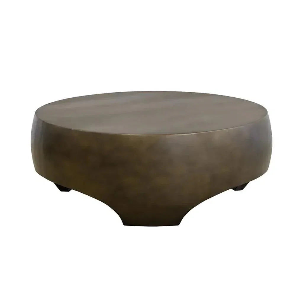 SUNPAN Tarsus Concrete Outdoor Round Coffee Table