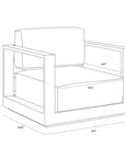 SUNPAN Tavira Contemporary Outdoor Lounge Chair