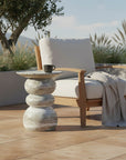 LH Home Temple Concrete Outdoor Side Table